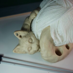 3D Cat Yarn Bowl