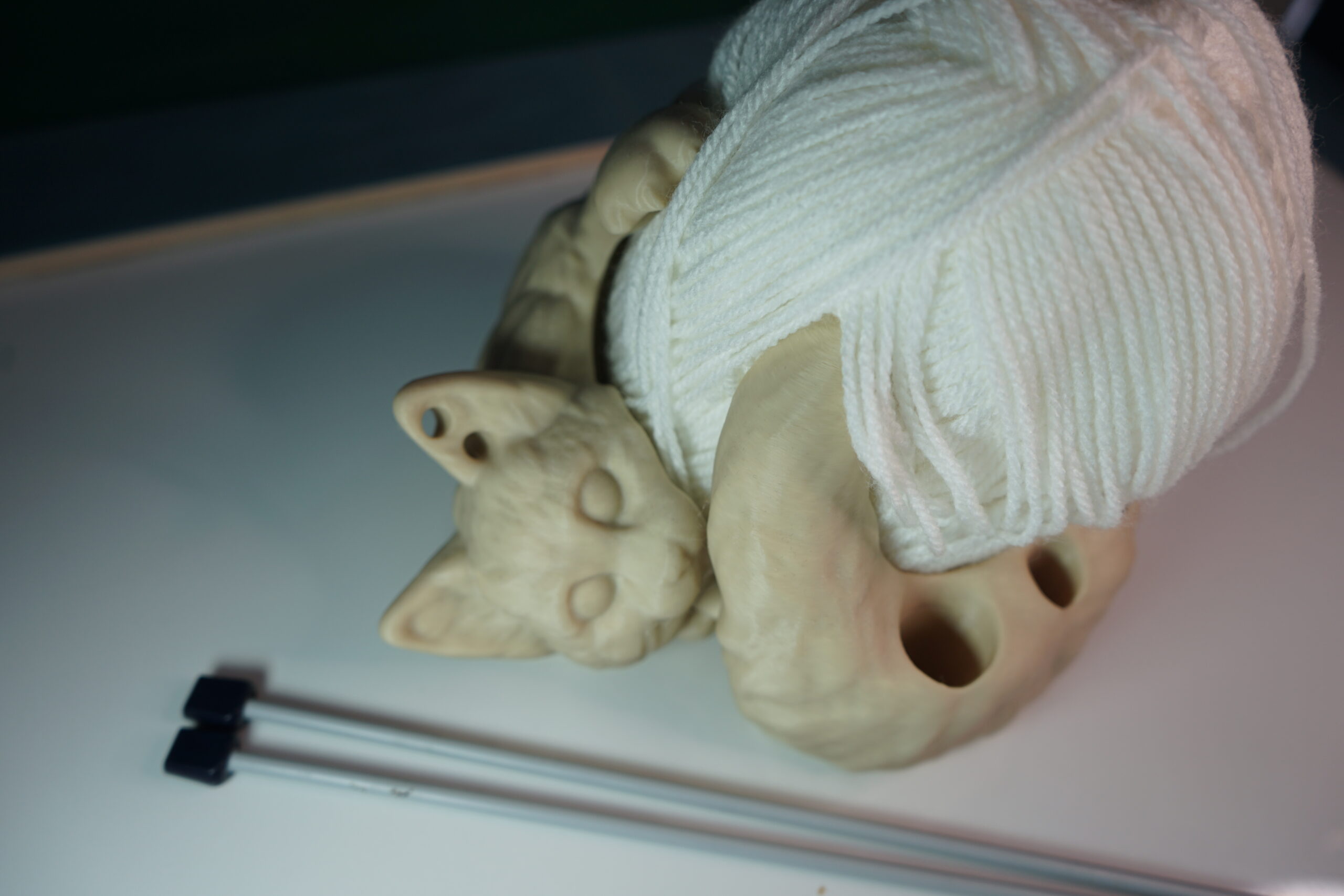 3D Cat Yarn Bowl